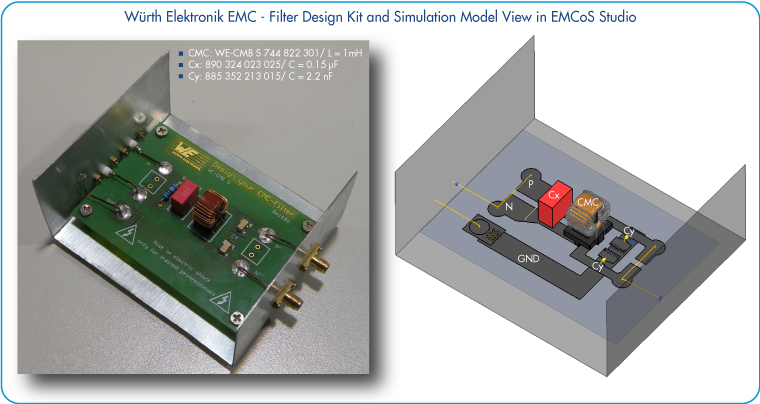 EMC_filter_simulation_design_kit_and_model